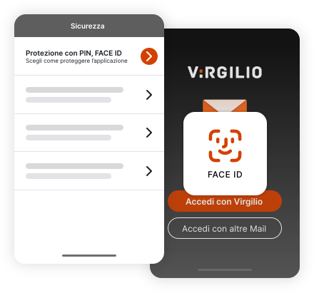 Privacy app Virgilio Mail