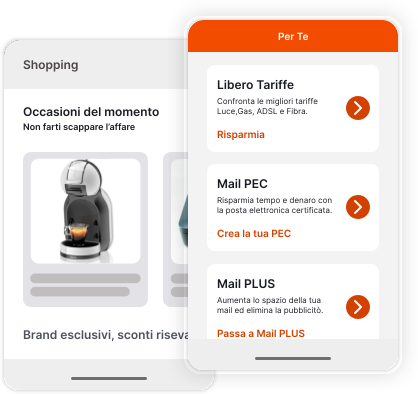 Servizi app Virgilio Mail