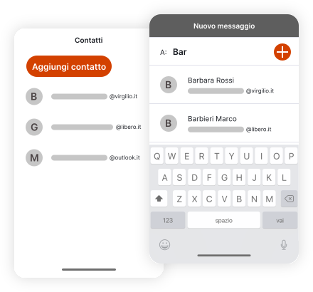 Sincronizzazione app Virgilio Mail